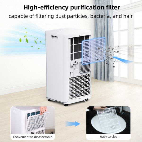 Coolblus portable air conditioner,12000 BTU portable ac unit up to 550 Sq,3 IN 1 with Remote Control,White